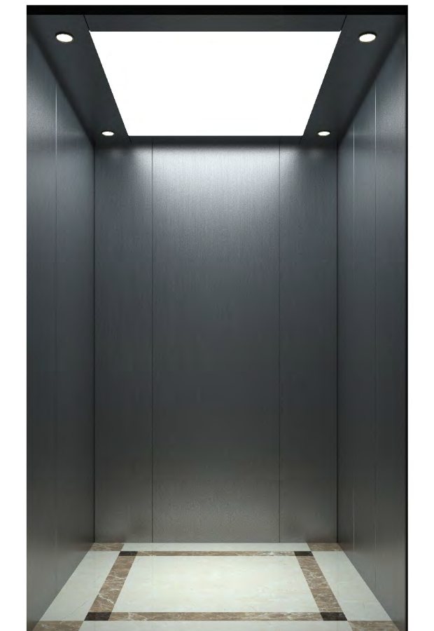Kabin lif FJ-B-K32 kemasan — titanium hitam